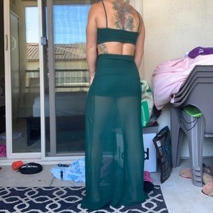 Two piece maxi dress